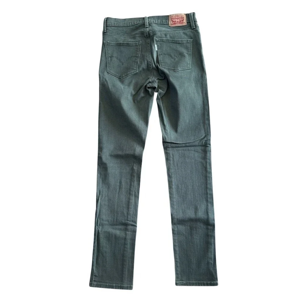 Levi’s Slimming Skinny Jeans Stretch Olive Green Women's Size 28 - Picture 5 of 10